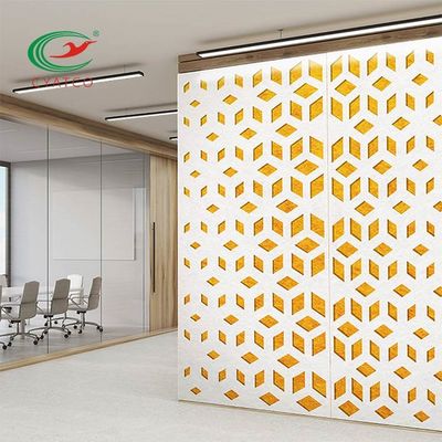 Ποιότητα  Carved Hanging Office PET Acoustic Panels Odorless Lightweight εργοστάσιο