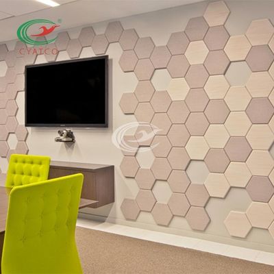 Ποιότητα  Sound Absorbing Hexagon Acoustic Panels Multiscene Lightweight εργοστάσιο
