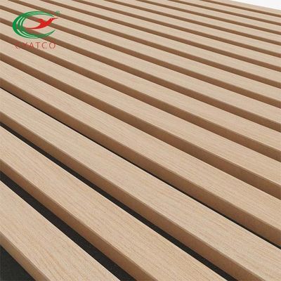 Fluted ξύλινες ακουστικές επιτροπές Odorless Multiscene 600x1200mm τοίχων