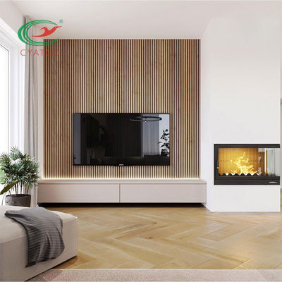 Moistureproof για πολλές χρήσεις επιτροπών 2400X600mm ξύλινος ακουστικός δρύινος