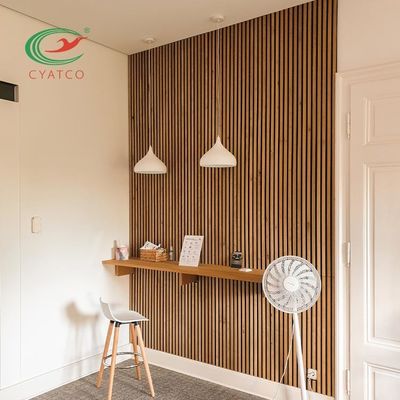 Odorless ανθεκτικά ακουστικά ξύλινα Slats, πυρκαγιά - Fluted ξύλινες επιτροπές καθυστερούντω