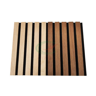 Ξύλινη υγιής ακουστική επιτροπή 2400x600mm πολυεστέρα μόνωση θερμότητας