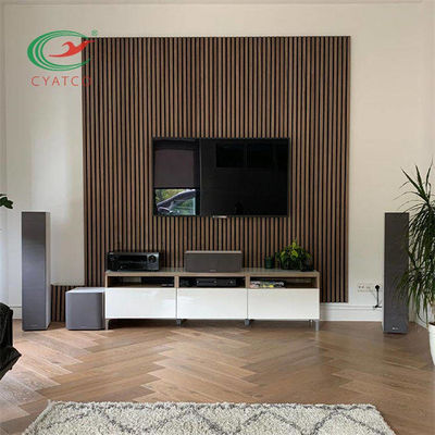 MDF ξύλων καρυδιάς ξύλινος Slat για πολλές χρήσεις πρακτικός επιτροπής τοίχων για το γραφείο