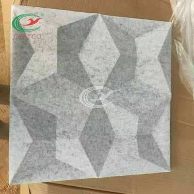 Ακουστική επιτροπή Mildewproof ινών πολυεστέρα τοίχων διαμαντιών τρισδιάστατη Odorless