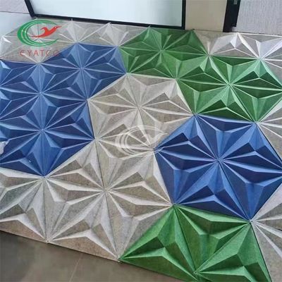 Ανακυκλωμένες σταθερές ακουστικές Hexagon επιτροπές, τρισδιάστατος Hexagon ήχος - απορροφώντας κεραμίδια τοίχων