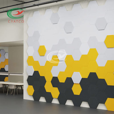 Πρακτικές αβλαβείς Hexagon Soundproof επιτροπές, ακουστικά Hexagon κεραμίδια Mildewproof