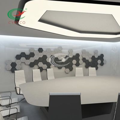 Odorless αισθητές Hexagon ακουστικές επιτροπές για την τρισδιάστατη διακόσμηση τοίχων
