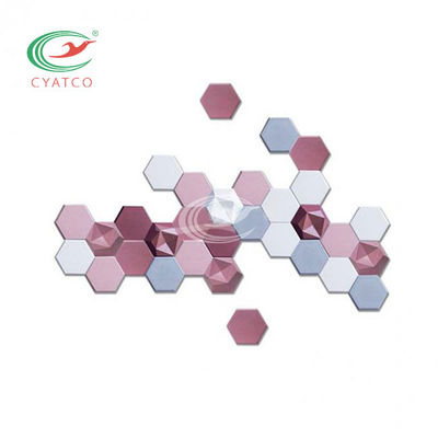 Τρισδιάστατες Hexagon ακουστικές επιτροπές ινών πολυεστέρα ανθεκτικές για το δωμάτιο μουσικής