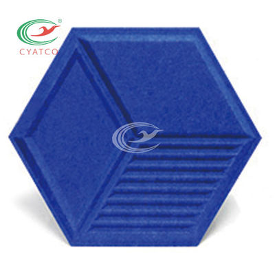 Πρακτικές αβλαβείς Hexagon Soundproof επιτροπές, ακουστικά Hexagon κεραμίδια Mildewproof