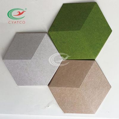 τρισδιάστατα ελαφριά Hexagon υγιή κεραμίδια, Odorless εξαγωνικές ακουστικές επιτροπές τοίχων