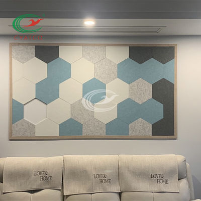 Odorless αισθητές Hexagon ακουστικές επιτροπές για την τρισδιάστατη διακόσμηση τοίχων