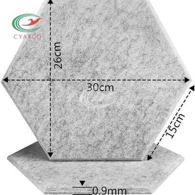 Ο πολυεστέρας αισθάνθηκε τις Hexagon ανώτατες επιτροπές, εξαγωνικά ακουστικά κεραμίδια τοίχων εστιατορίων
