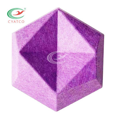 Τρισδιάστατες Hexagon ακουστικές επιτροπές ινών πολυεστέρα ανθεκτικές για το δωμάτιο μουσικής
