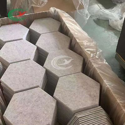 Ο πολυεστέρας αισθάνθηκε τις Hexagon ανώτατες επιτροπές, εξαγωνικά ακουστικά κεραμίδια τοίχων εστιατορίων