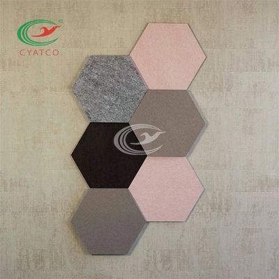 Ο πολυεστέρας αισθάνθηκε τις Hexagon ανώτατες επιτροπές, εξαγωνικά ακουστικά κεραμίδια τοίχων εστιατορίων