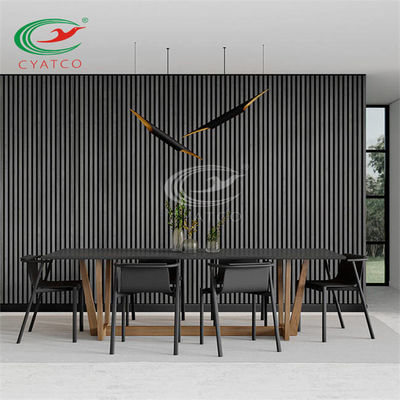 MDF Soundproof Slats τοίχων ξύλων καρυδιάς, Odorless διακοσμητικές Slat ξύλινες επιτροπές