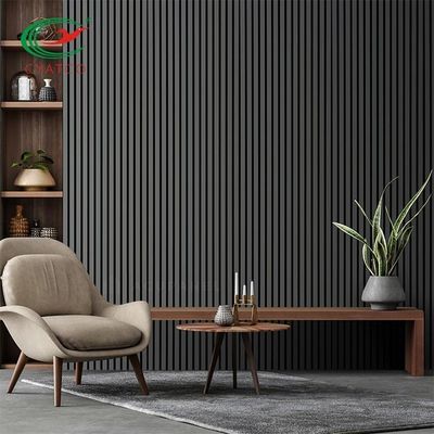 MDF Soundproof Slats τοίχων ξύλων καρυδιάς, Odorless διακοσμητικές Slat ξύλινες επιτροπές