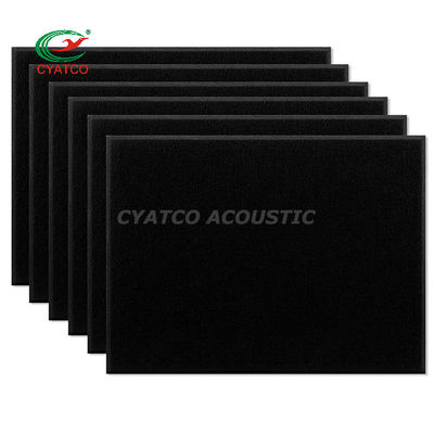 12mm Black Felt Wall Panels Τετράγωνο Ηχητικά Ασφαλές Πάρτινγκ Για Διακόσμηση Γραφείου