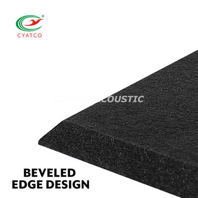 Ελέγχου Reverb Φιλτό τοίχοι Πίνακες ακουστικής 9mm Black Polyeater