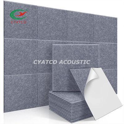 CYATCO 12 &quot;X 12&quot; τετραγωνική οθόνη τοίχου από ίνες ηχοασφαλής αφρό πάνελ εύκολο να κόψει το μέγεθος